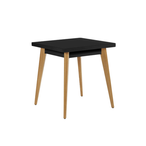 55 Table 70x70 cm Outdoor Painted with Wood Legs - Image 1