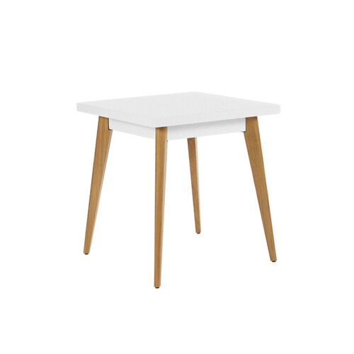 55 Table 70x70 cm Outdoor Painted with Wood Legs - Image 1