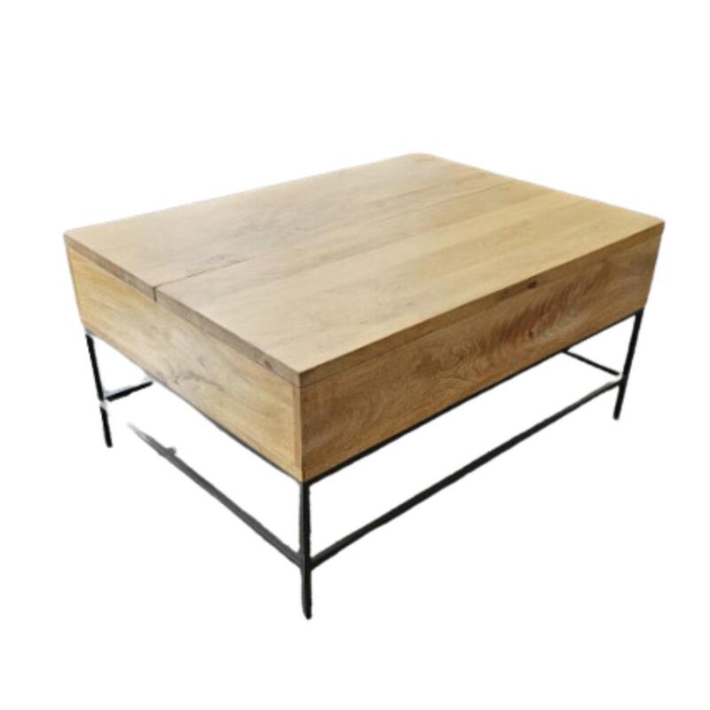 Wood Lift Top Storage Coffee Table - Image 1