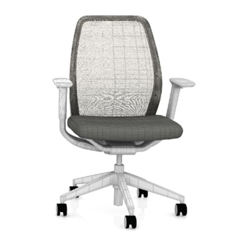 PLI Task Chair, height adjustable arms, multi-surface casters - Image 1