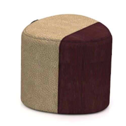Two Thirds 18x20 Pebble Pouf w/ Handle Multi Uph - Image 1