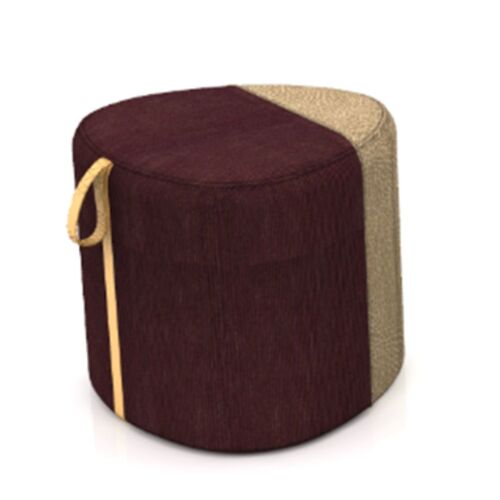 Two Thirds 18x20 Pebble Pouf w/ Handle Multi Uph - Thumbnail 2