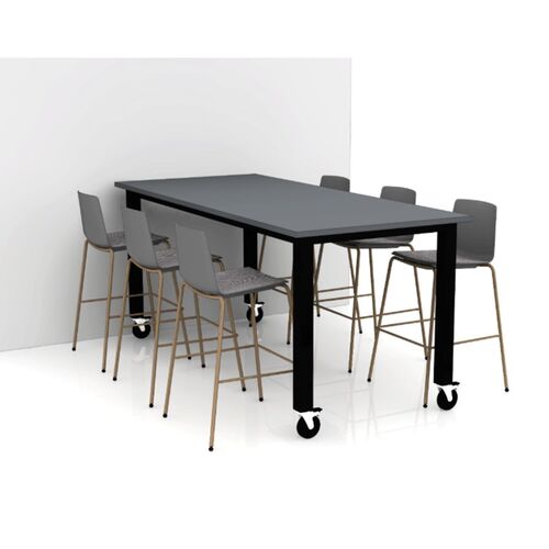 Preside 42x96 Standing Mobile Collab Table - Thumbnail 2