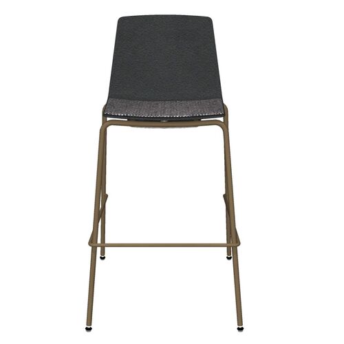 Vicinity Bar Stool Polymer Shell w/ Seat Pad - Thumbnail 2