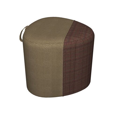 Two Thirds 18x20 Pebble Pouf w/ Handle Multi Uph - Thumbnail 4