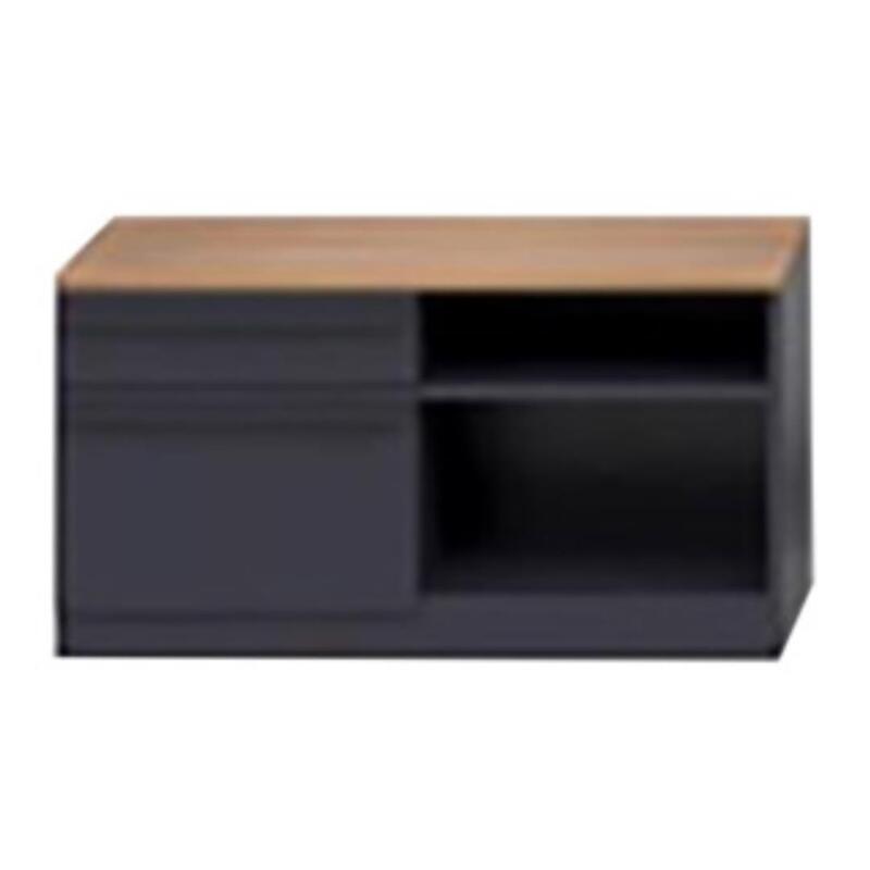 Pedestal Side Table Storage, Left - Image 1