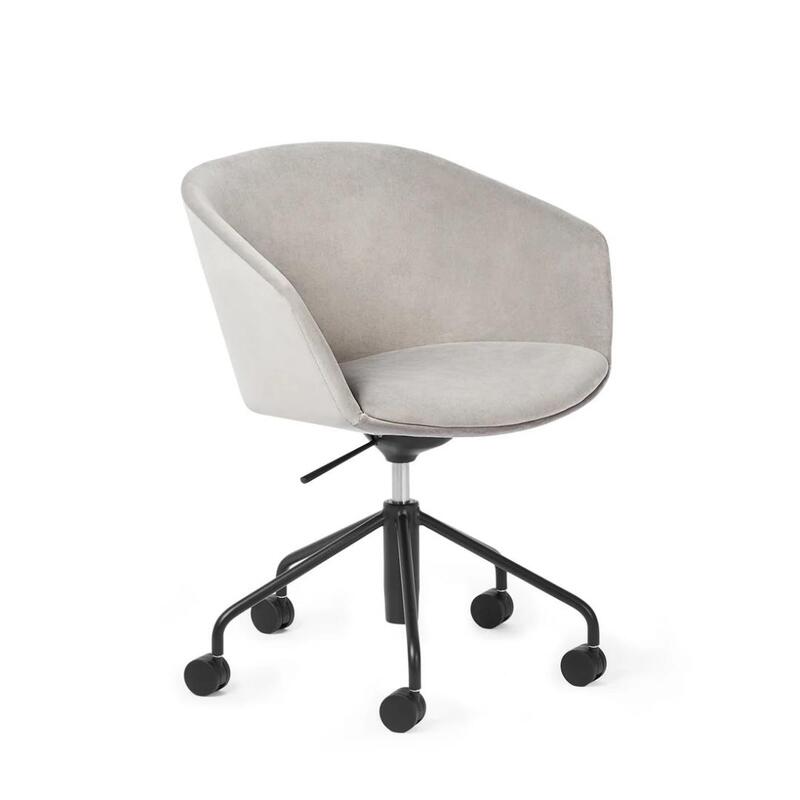 Pitch Meeting Chair, Velvet Gray - Image 1