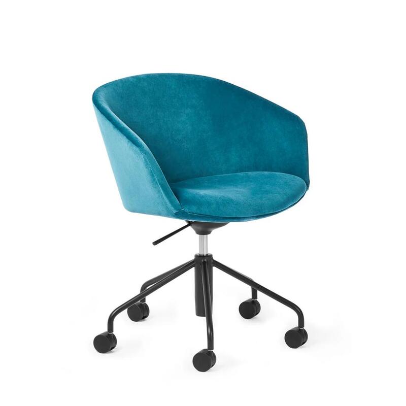 Pitch Meeting Chair, Velvet Teal - Image 1