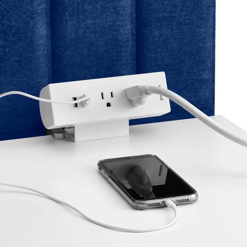 Power Points Outlet, 2 AC + 2 USB, 6' Cord, White - Thumbnail 2