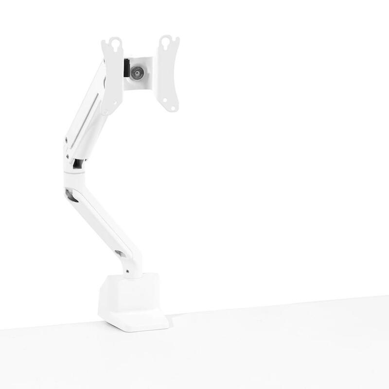 Swing Single Monitor Arm, White - Image 1
