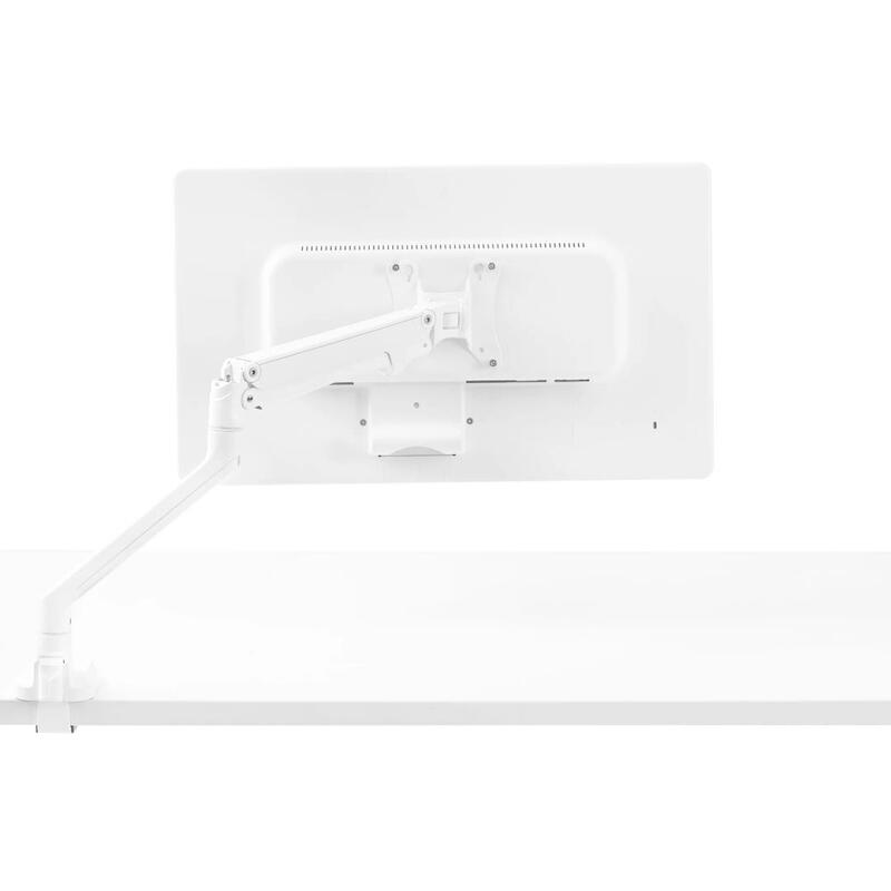 Swing Single Monitor Arm, White - Thumbnail 2