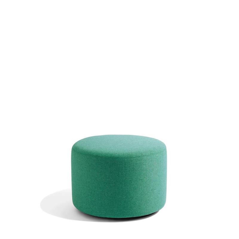 Block Party Round Ottoman, 24"D, Grass - Thumbnail 2