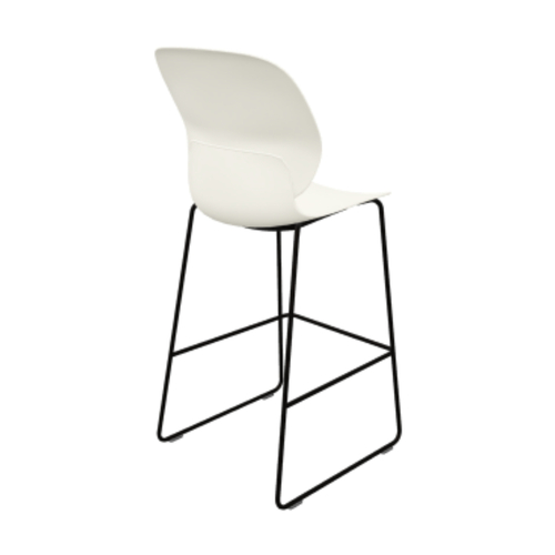 Maari High Back Stool with Sled Base - Thumbnail 3