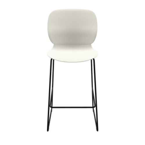 Maari High Back Stool with Sled Base - Thumbnail 2