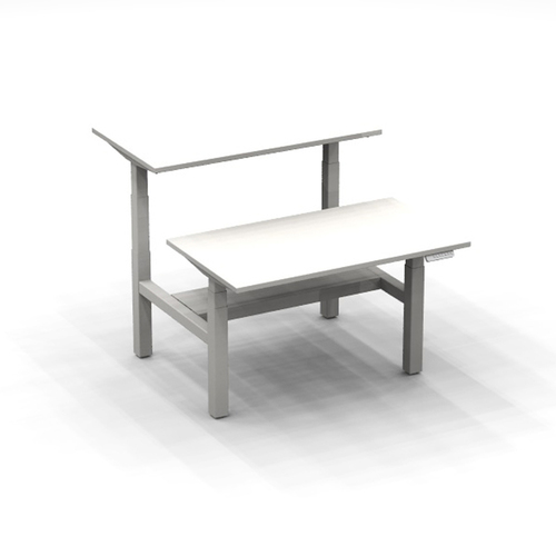 'Series L' Height-Adjustable 2-Seater Double Desk - Image 1