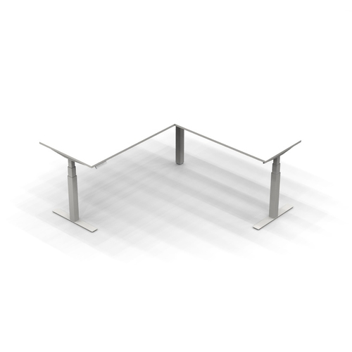 'Series L' Height-Adjustable Corner Desk (R) - Image 1
