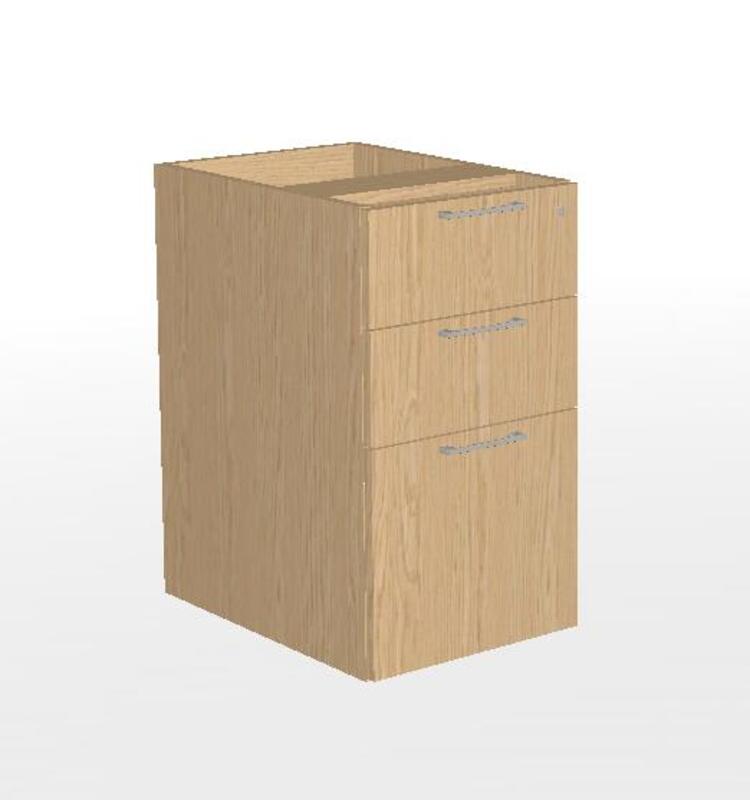 Vision 22 7/8d x 15 5/8w x 28h Modular Box/Box/File Pedestal - Image 1
