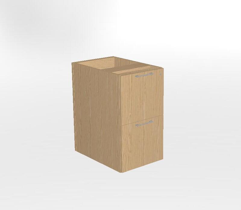 Vision 22 7/8d x 15 5/8w x 28h Modular File/File Pedestal - Image 1