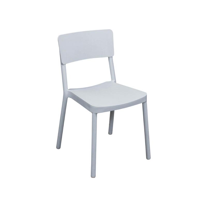 Lisboa Used Stack Chair, White - Image 1