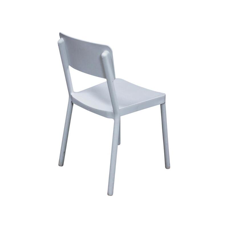 Lisboa Used Stack Chair, White - Thumbnail 2
