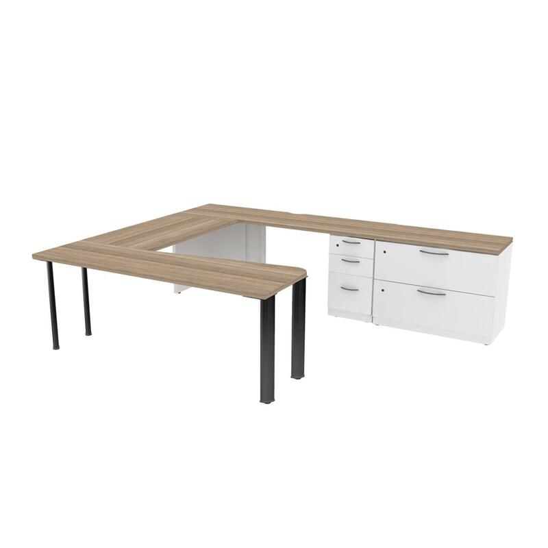 Private Office Set with Return and Storage - Image 1