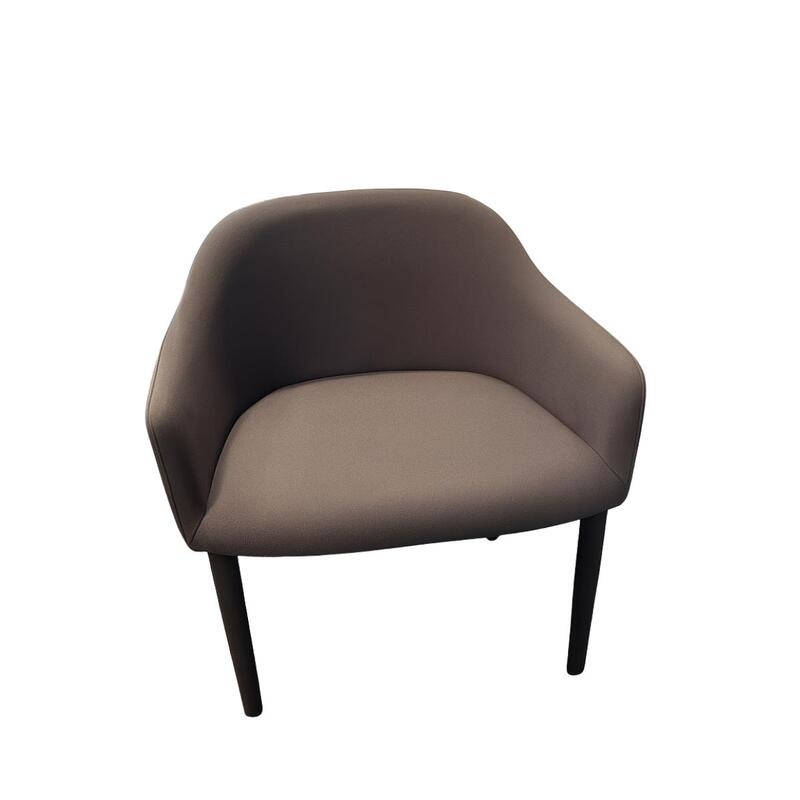 Vitra Softshell Lounge Chairs – Grey Fabric - Image 1
