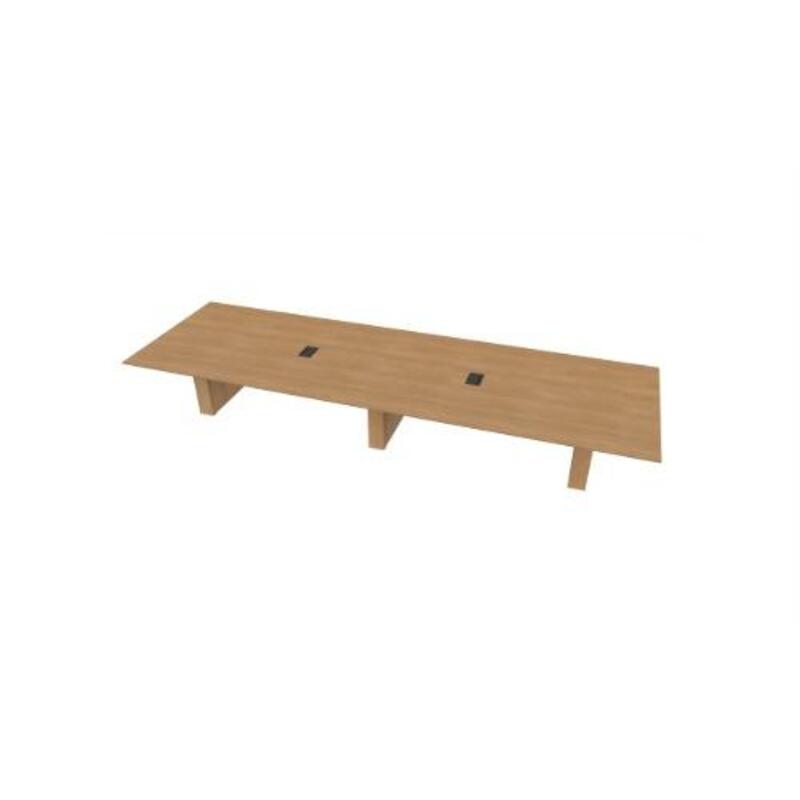 Rectangular Conference Table 60 X192 w/Column Base x4 - Image 1