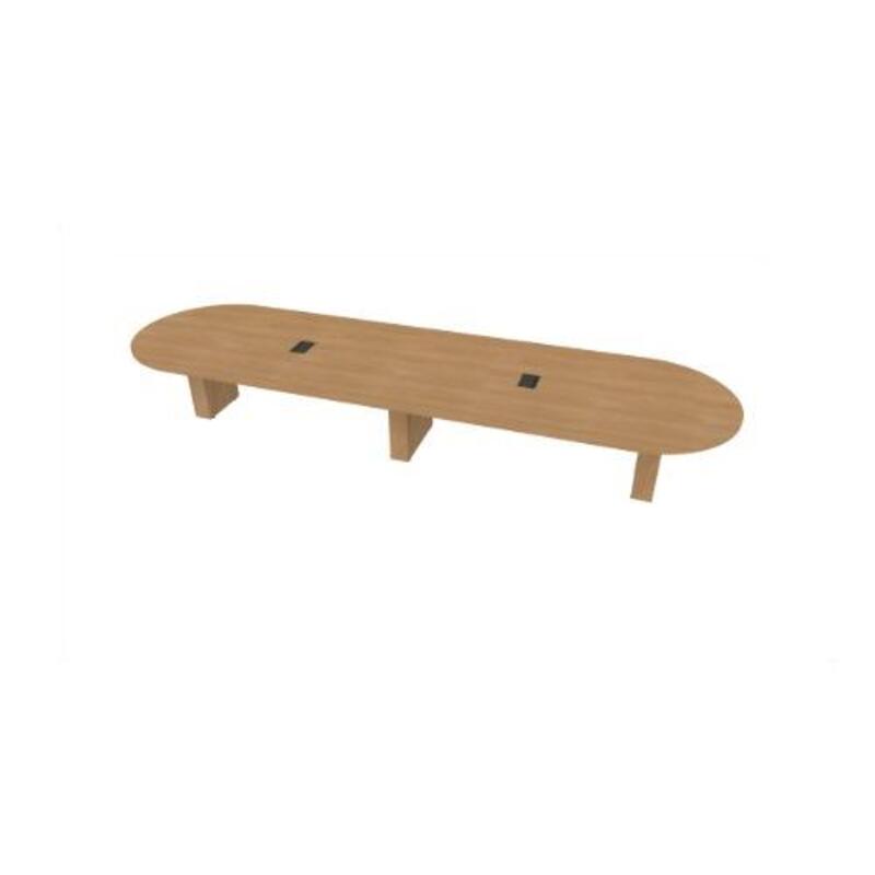  Racetrack Table 60 X192 w/Column Base  - Image 1
