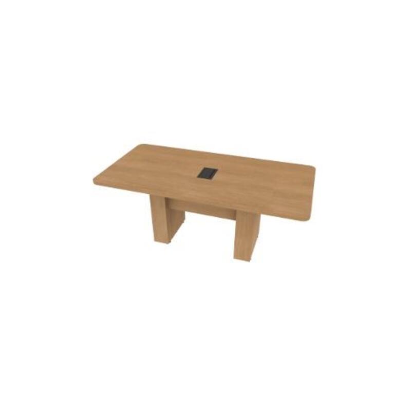  Conference Table Rectangular, Radius Corners 36X72 w/Column Base  - Image 1