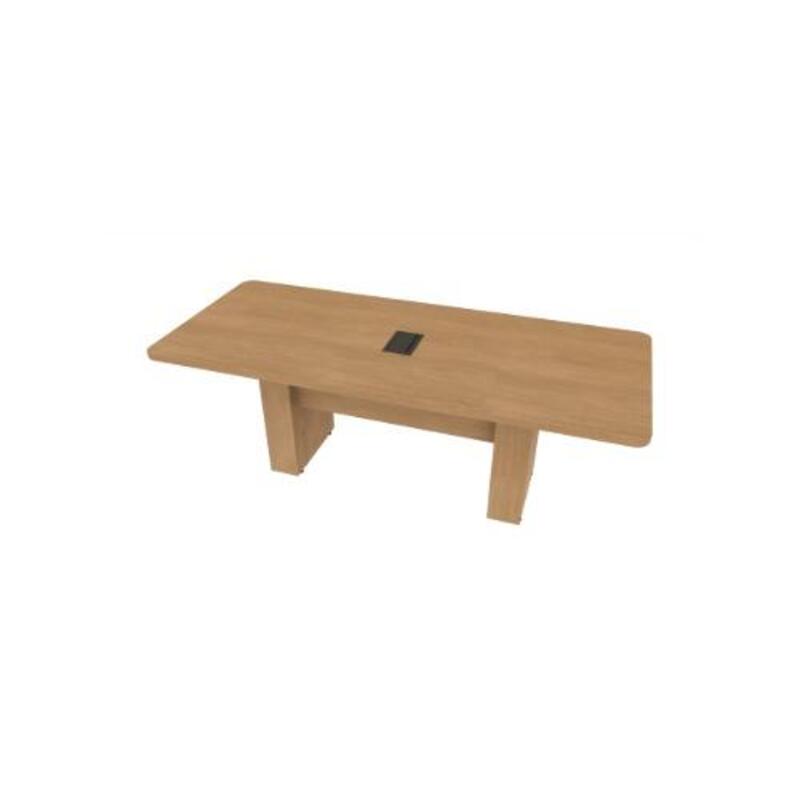  Conference Table Rectangular, Radius Corners 36X84 w/Column Base  - Image 1