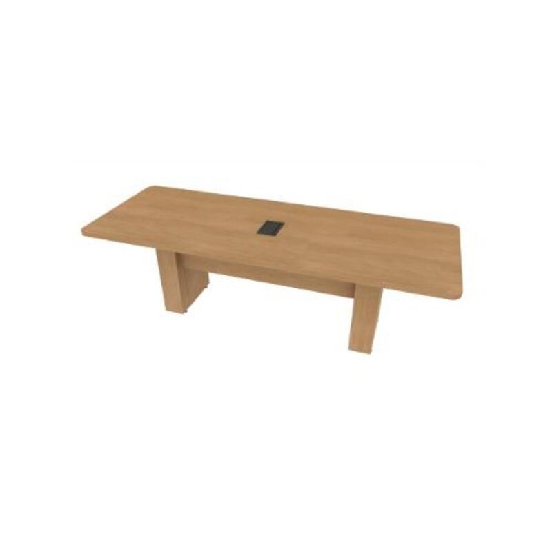  Conference Table Rectangular, Radius Corners 36X96 w/Column Base  - Image 1