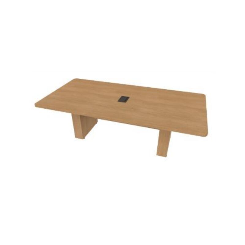  Conference Table Rectangular, Radius Corners 48X96 w/Column Base  - Image 1