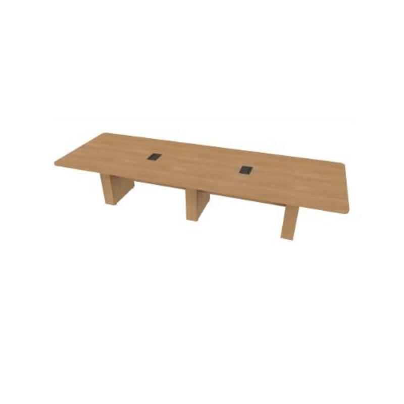  Conference Table Rectangular, Radius Corners 48 X144 w/Column Base  - Image 1