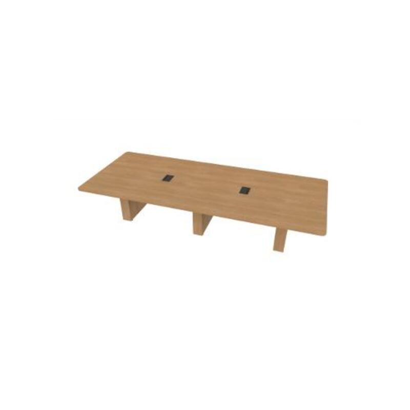  Conference Table Rectangular, Radius Corners 60 X144 w/Column Base  - Image 1