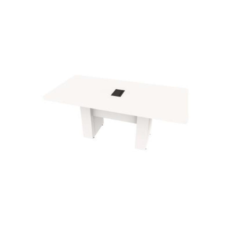  Conference Table Rectangular, Radius Corners 36X72 w/Column Base  - Image 1