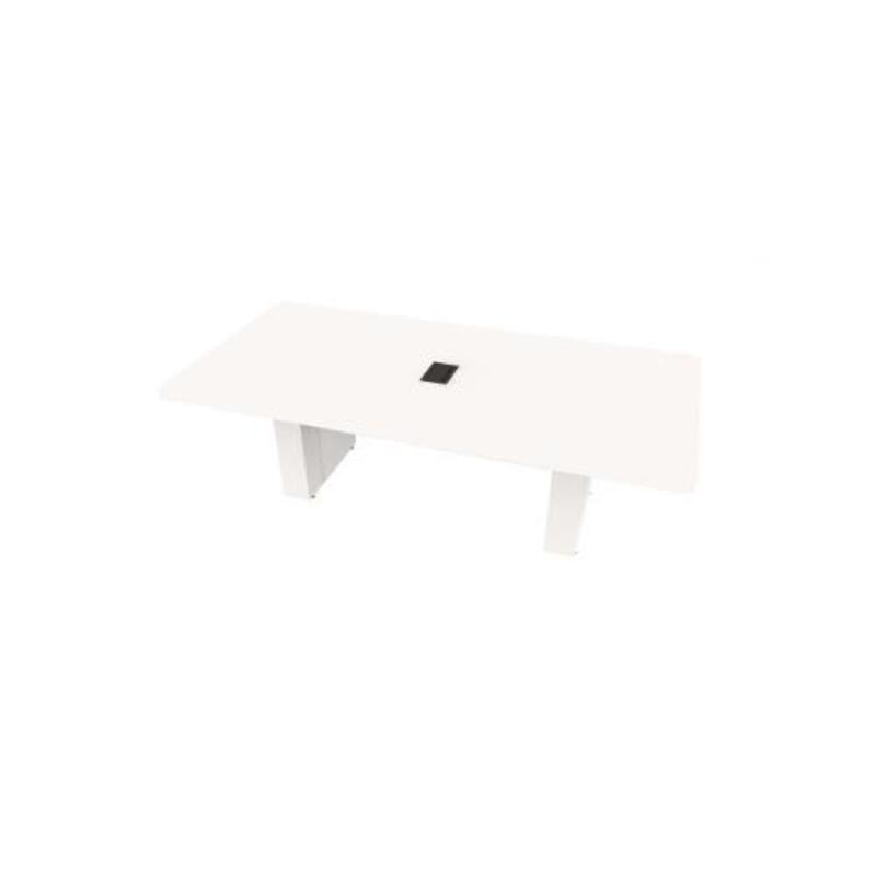  Conference Table Rectangular, Radius Corners 48X96 w/Column Base  - Image 1
