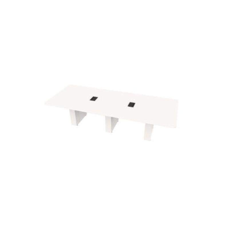  Conference Table Rectangular, Radius Corners 48 X120 w/Column Base  - Image 1
