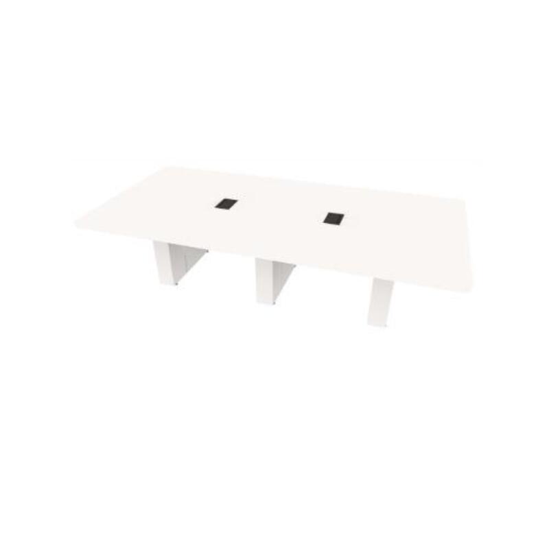  Conference Table Rectangular, Radius Corners 60 X120 w/Column Base  - Image 1