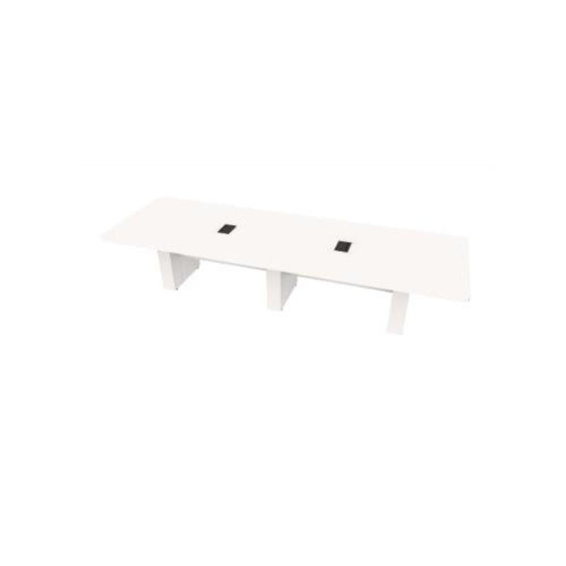  Conference Table Rectangular, Radius Corners 48 X144 w/Column Base  - Image 1