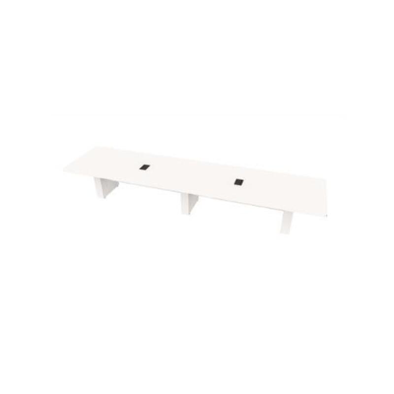  Conference Table Rectangular, Radius Corners 48 X216 w/Column Base x4 - Image 1