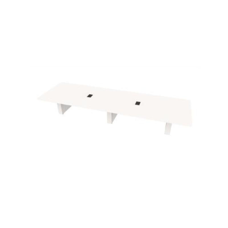  Conference Table Rectangular, Radius Corners 60 X216 w/Column Base x4 - Image 1