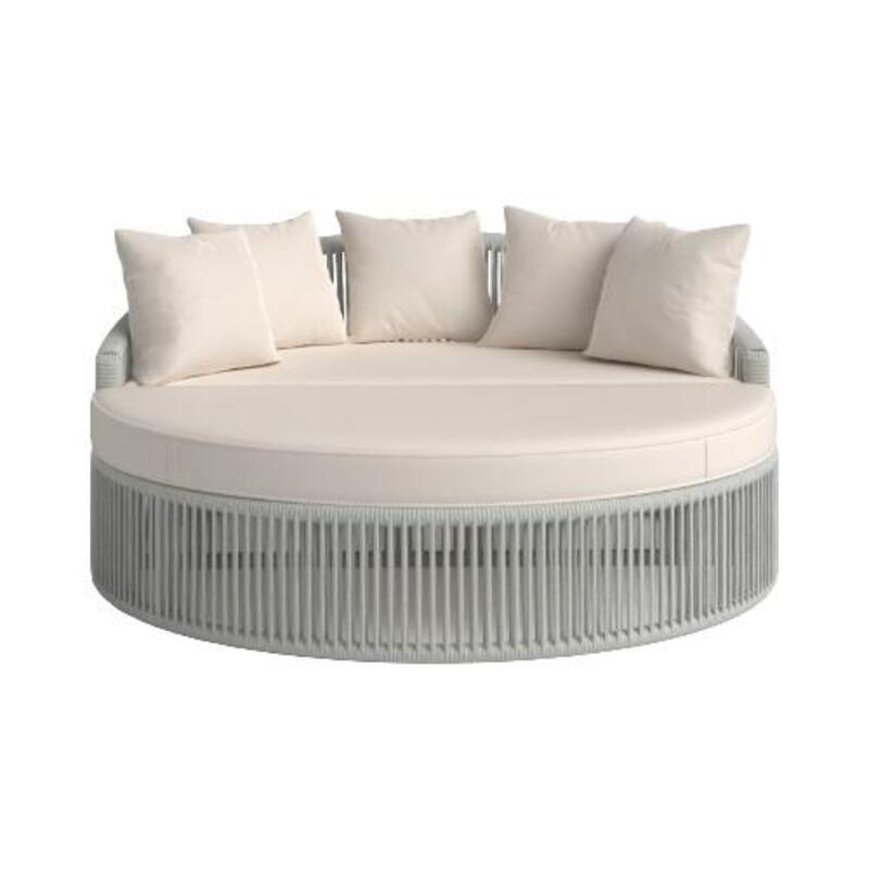Renfri 67'' Olefin Rope Outdoor Patio Daybed w. custom cushions - Image 1