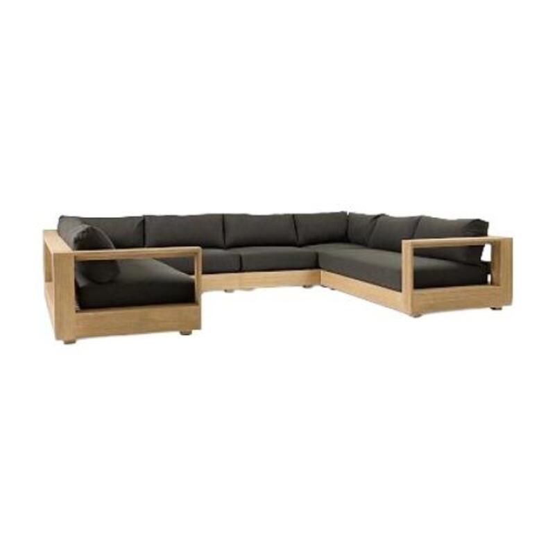 West Elm Telluride Outdoor 6-Piece U-Shaped Sectional - Image 1