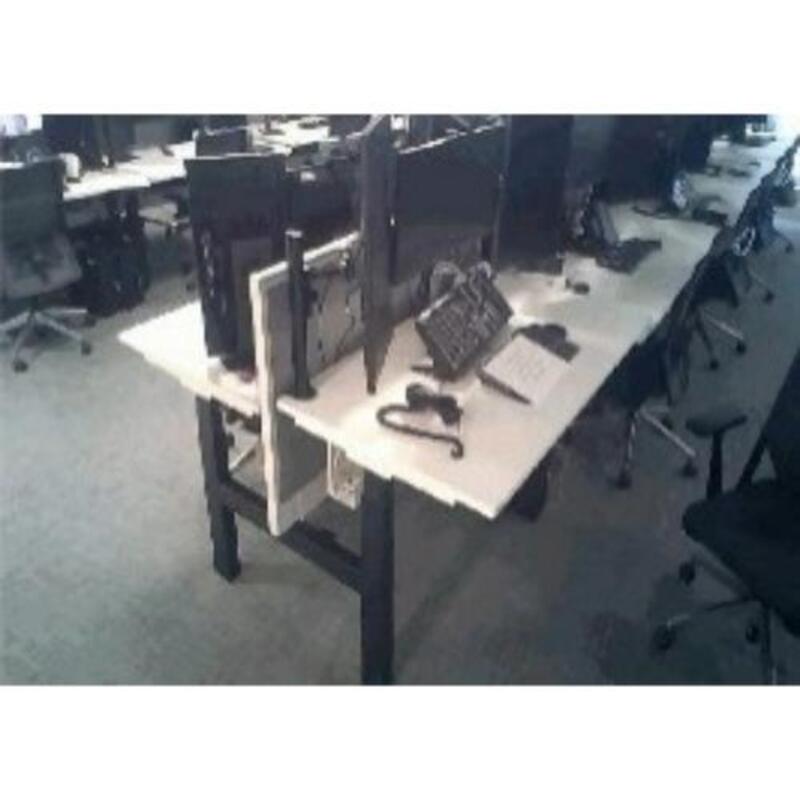 Back To Back Electric Desk (Alternate Mid High Screen)  - Image 1