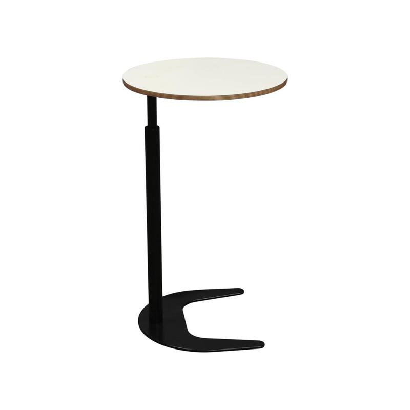 Used Plex Adjustable Work Personal Table, White and Black - Image 1