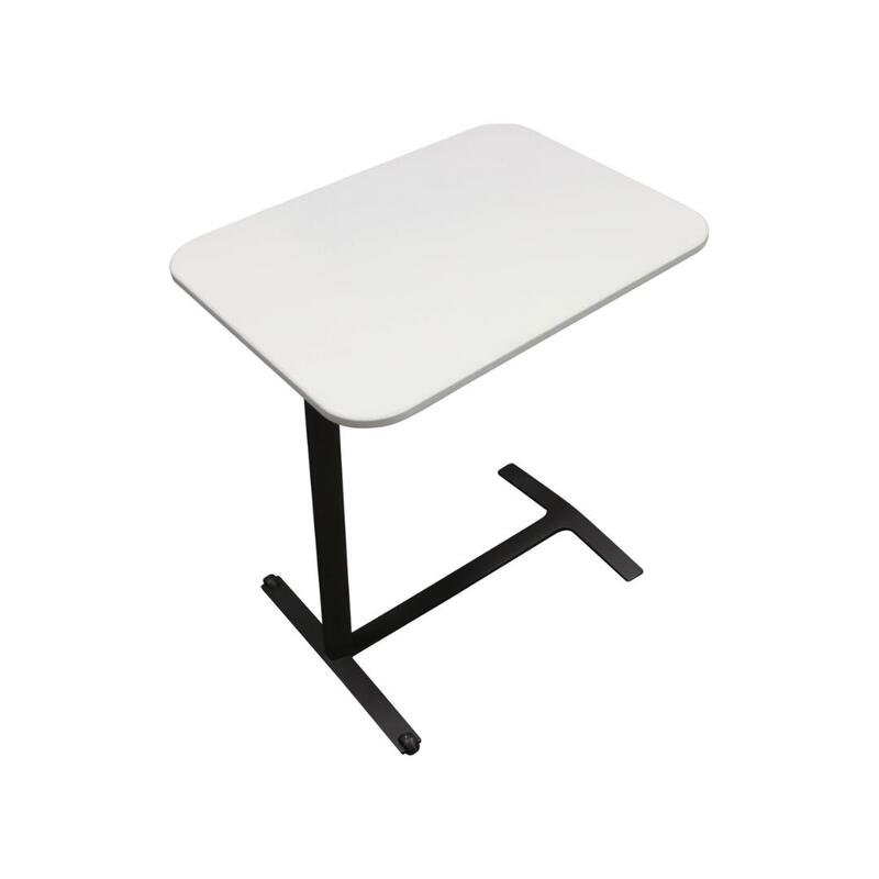 Used Mobile Personal Table, White - Thumbnail 2