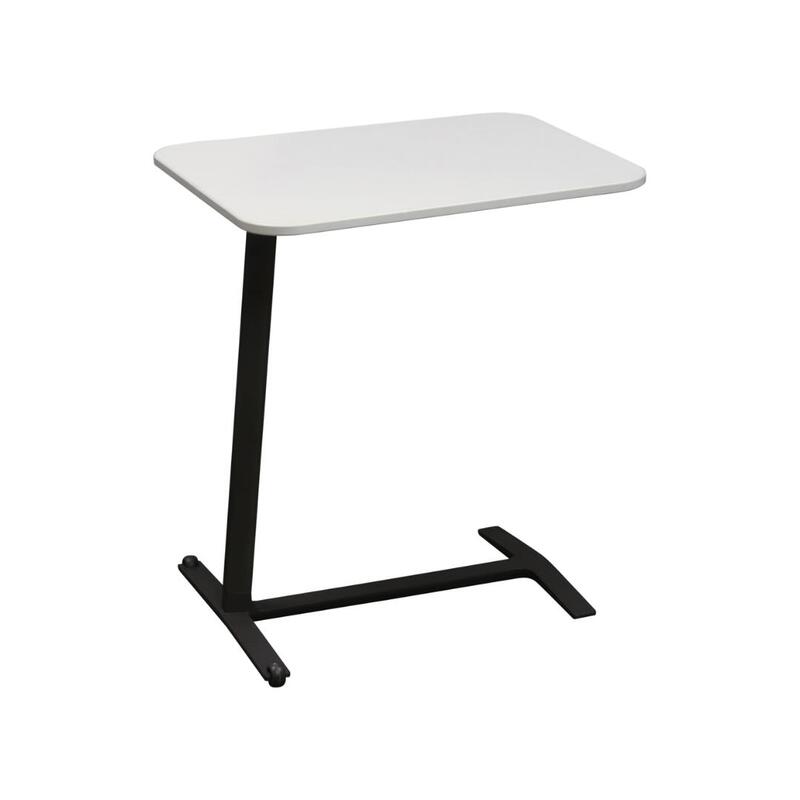 Used Mobile Personal Table, White - Image 1