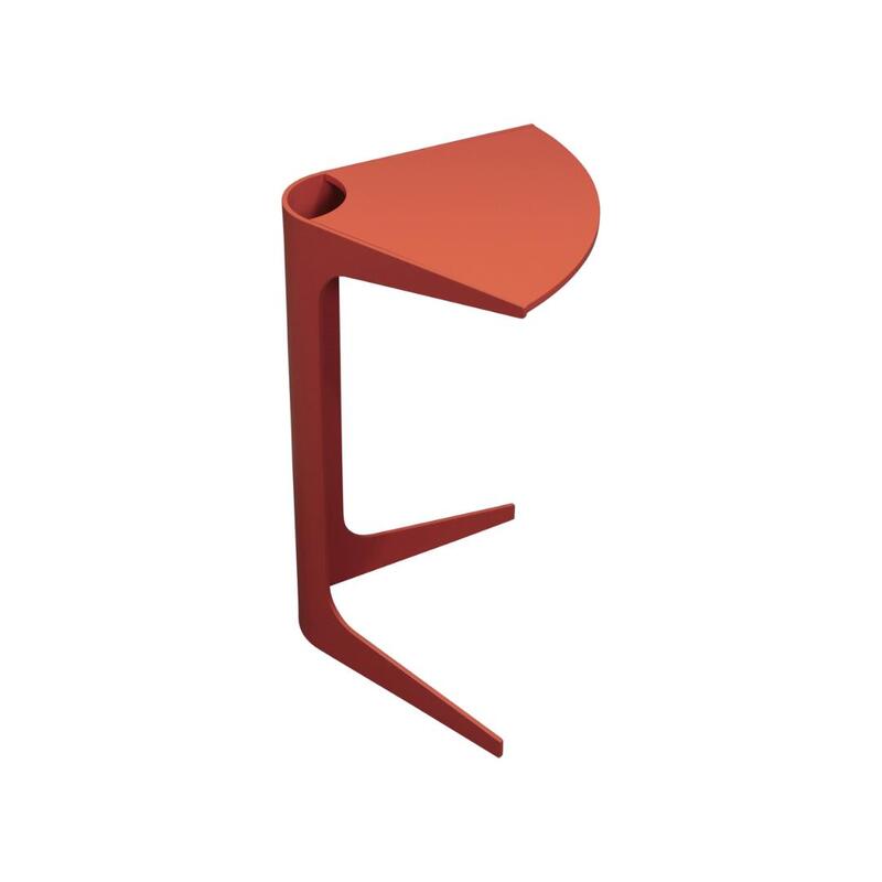 Used Personal Table, Burnt Orange - Image 1