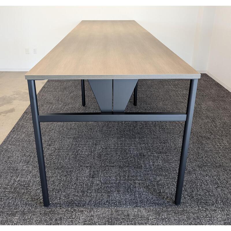 Herman Miller OE1 Used 12 Foot Laminate Communal High Top Table, Walnut Gray - Thumbnail 3