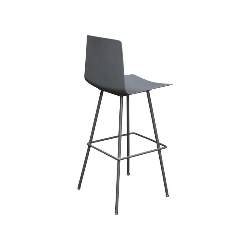 Vicinity Used Bar Stool, Gray - Thumbnail 2